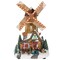 Northlight 13.25&#x22; LED Lighted Animated and Musical Windmill Christmas Village Display Piece